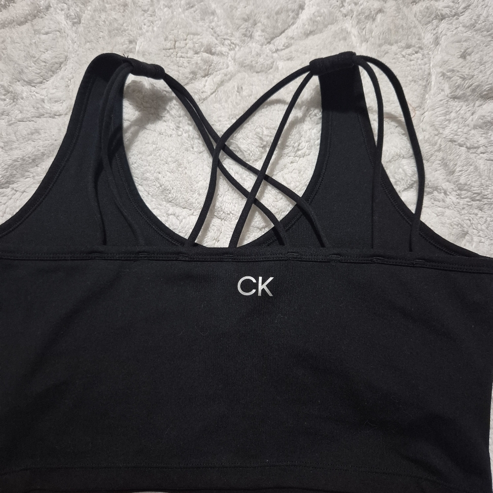 Calvin Klein Women's Black Strappy Sports Bra...Size:M - Picture 6 of 12